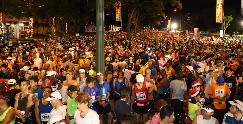 Getting to the Start Honolulu Marathon